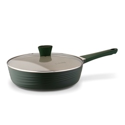 Patelnia marmurowa na indukcję z pokrywką Starke Pro Naturale 28 cm