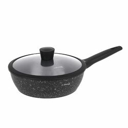 Patelnia na indukcję non-stick z pokrywką Starke Pro Sirius 24 cm głęboka