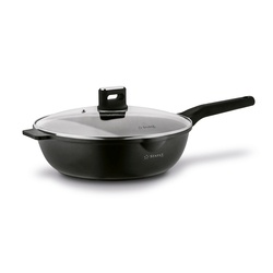 Patelnia WOK na indukcję z pokrywką Starke Pro Yasai 30 cm