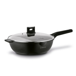 Patelnia WOK na indukcję z pokrywką Starke Pro Yasai 32 cm