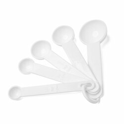 Pięć miarek kuchennych Tadar 1,25 ml 2,5 ml 5 ml 7,5 ml 15 ml zestaw