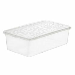 Pojemnik na buty damskie i męskie Plast Team 34 x 19 x 10 cm przezroczysty
