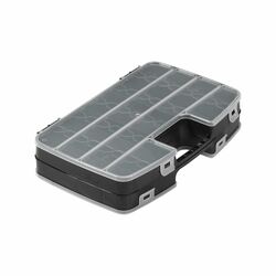 Pudełko z przegr&oacute;dkami zamykane dwustronne Great Plastic czarne