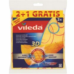 Ścierki kuchenne uniwersalne z jonami srebra Vileda 34 x 34 cm 3 sztuki