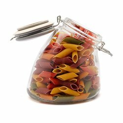 Słoik z klipsem Tadar 1700 ml + szara ceramiczna pokrywka