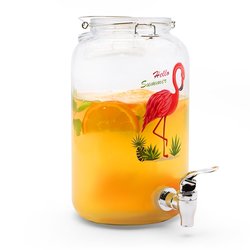 Słoik z kranikiem Tadar Flamingos 4000 ml