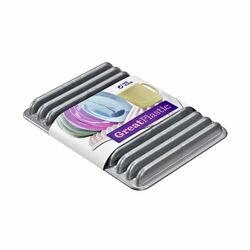 Suszarka do naczyń Great Plastic Flat 35,5 x 26,7 cm srebrna