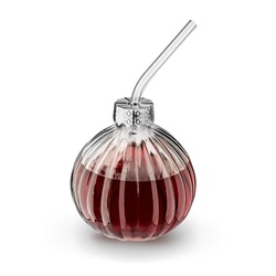 Szklanka ze słomką Tadar Bombka 400 ml