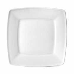 Talerz deserowy porcelanowy Lubiana Victoria 19 cm biały