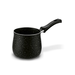 Tygielek do kawy marmurkowy non-stick Tadar Marmara Black 0,8 l bez indukcji