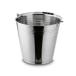 Wiadro metalowe nierdzewne z rączką Tadar Puro 10 l