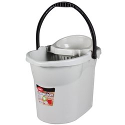 Wiadro plastikowe do mopa Planet 10 l szare