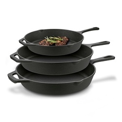 Zestaw 3 patelni żeliwnych Konighoffer 20 cm 24,5 cm 29 cm