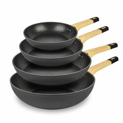 Zestaw 4 patelni marmurkowych Konighoffer Horta 20 24 28 cm i WOK 30 cm