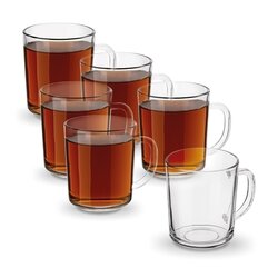 Zestaw 6 kubków szklanych Tadar 220 ml