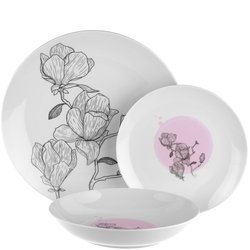 Zestaw talerzy porcelanowych Tadar Cataleya 18 elementów