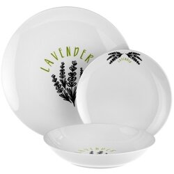 Zestaw talerzy porcelanowych Tadar Lavender 18 element&oacute;w