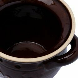 Beczka do kiszenia ogórków kamionkowa z pokrywką Kwiatek Ogórek 2,5 l