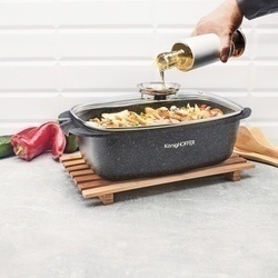 Brytfanna aluminiowa z aromatyzerem Konighoffer Pollo 5,5 l prostokątna