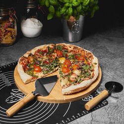 Deska bambusowa do serwowania pizzy Tadar 33 cm