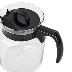 Dzbanek do kawy i herbaty szklany Tadar Ava 1,45 l czarny