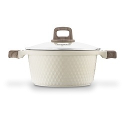 Garnek z powłoką ceramiczną na indukcję Konighoffer Rosti 24 cm 4,7 l kremowy