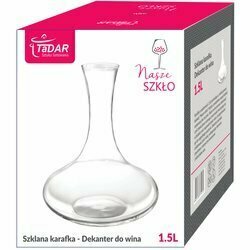 Karafka szklana do wina Tadar Dekanter 1,5 l