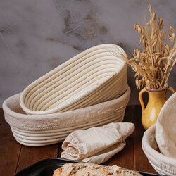 Koszyk do wyrastania chleba Tadar Rattan 25 x 15,5 cm prostokątny