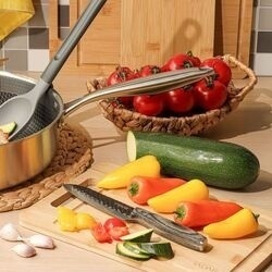 Nóż Santoku z twardej stali Starke Pro Hitoshi 12,5 cm