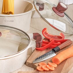 Nóż uniwersalny ręcznie robiony z twardej stali Starke Pro Toshiro 12,5 cm