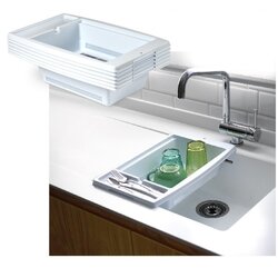 Ociekacz kuchenny na zlew Plastic Forte 27,5 x 43,5 x 10 cm biały