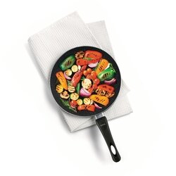 Patelnia marmurkowa non-stick głęboka Tadar Marmara Black 28 cm