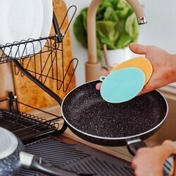 Patelnia marmurkowa non-stick Tadar Marmara Black 24 cm indukcja