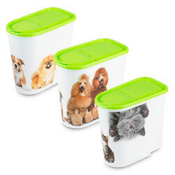 Pojemnik na karmę dla psa lub kota Hega Pet 5,7 l mix wzorów