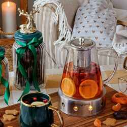 Słoik ozdobny z pokrywką ceramiczną Tadar Jeleń 1250 ml okrągły