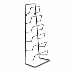 Stojak wieszak na sześć pokrywek Tadar 45 x 18,5 x 11,5 cm czarny