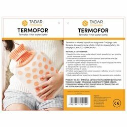 Termofor i pokrowiec Tadar Pies Mops 1,5 l 33 x 18,5 cm