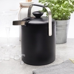 Wiaderko do lodu ze szczypcami KonigHOFFER Lugo 1,3 l czarny mat