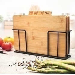 Zestaw 4 desek do krojenia ze stojakiem Konighoffer Cedar 29 x 21 x 7 cm