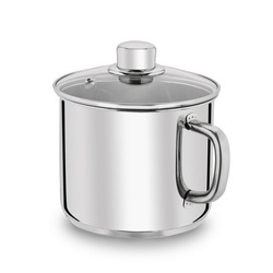 Garnek do mleka z pokrywką stalowy Tadar Bahama 2,7 l