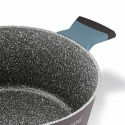 Garnek na indukcję marmurowy z pokrywką Starke Pro Luxury Grey 1,7 l