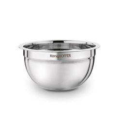 Miski nierdzewne z pokrywkami Konighoffer 16 cm 20 cm 24 cm satyna