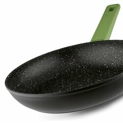 Zestaw 3 patelni na indukcję marmurowych Konighoffer Pedra Verde 20 cm 24 cm 28 cm i 5 miarek