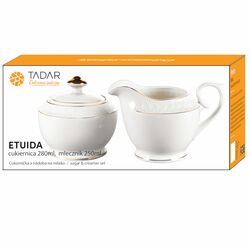 Cukiernica i mlecznik Tadar Etiuda porcelana NBC 280 ml/250 ml