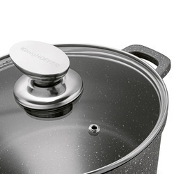 Zestaw garnków Konighoffer Pollo Grey 8 elementów 2 nakładki i 2 podkładki