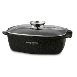 Brytfanna aluminiowa z aromatyzerem Konighoffer Pollo 5,5 l prostokątna