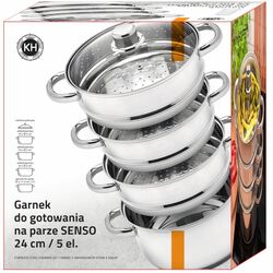Garnek do gotowania na parze Konighoffer Senso 24 cm 5 elementów