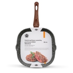 Patelnia grillowa granitowa Konighoffer Venga 28 cm