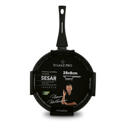 Patelnia indukcyjna głęboka non-stick Starke Pro Sesar 28 cm