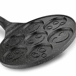 Patelnia marmurowa do pancakes i placków Tadar Marble Buźki 26 cm indukcja